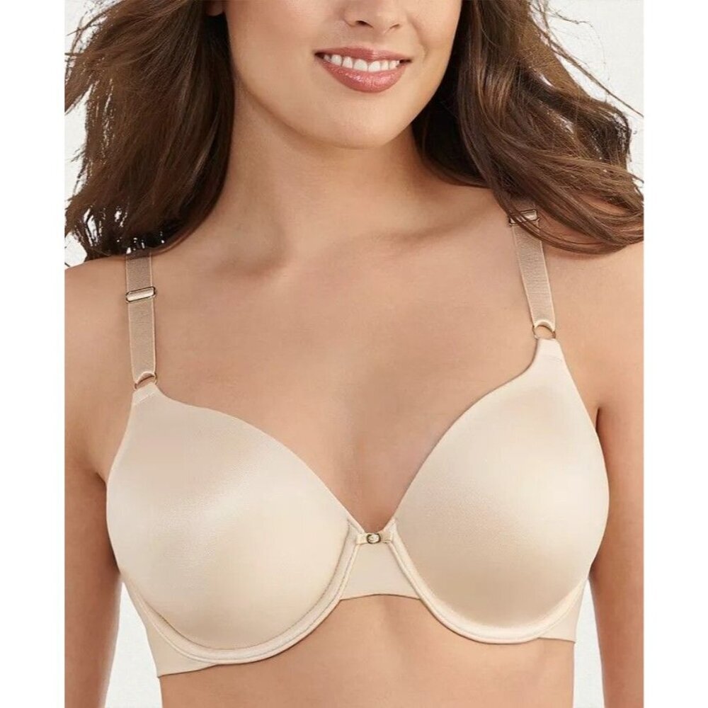 Vanity Fair Beauty Back Tan Neutral Smoothing Full Coverage Bra 75345 NEW 36DD